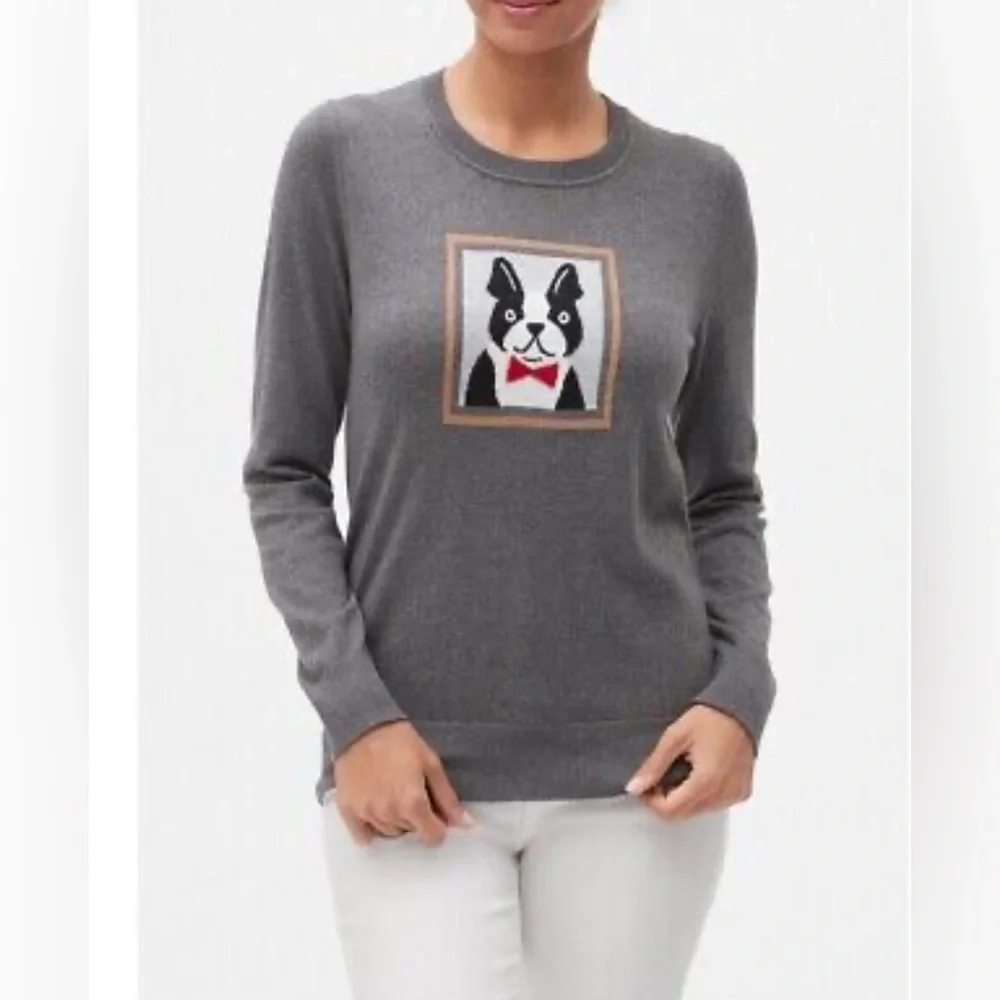 Banana Republic terrier intarsia sweater
